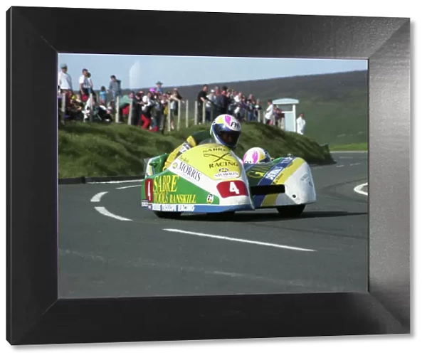 Dave Saville at the Bungalow 1993 Sidecar TT