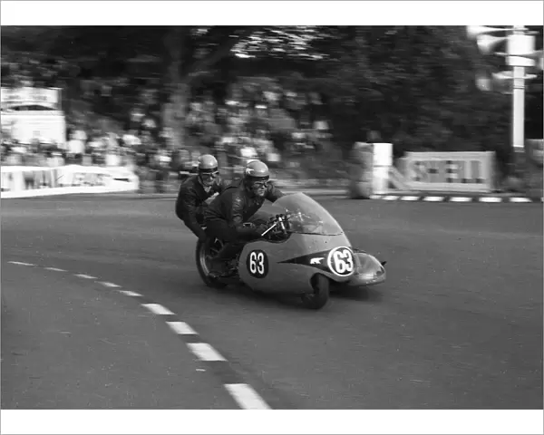 Ron Coxon & D B Argent (Norton) 1966 Sidecar TT