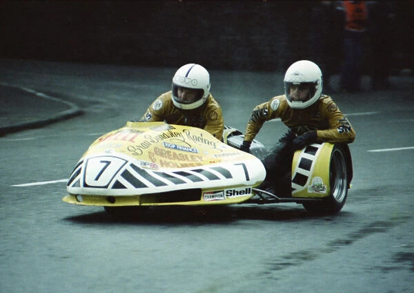 Dick Greasley & John Parkins (Yamaha) 1980 Sidecar TT