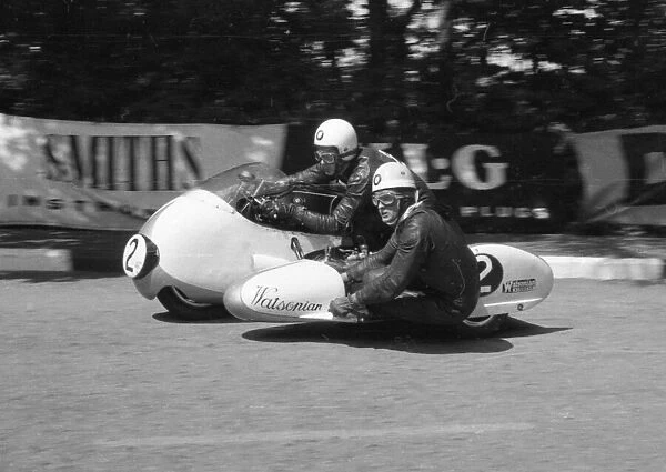 Pip Harris & Ray Campbell (BMW) 1960 Sidecar TT