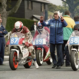 David Binch & Beth Margrain (Yamaha) 1992 Junior Manx Grand Prix