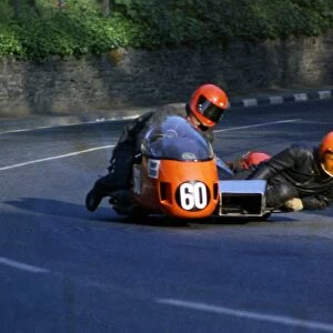 John Graham & George Simpson (Hi Tac Suzuki) 1974 500 Sidecar TT