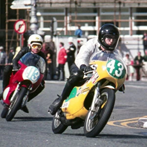 Les Hart (Yamaha) 1973 Lightweight Manx Grand Prix practice