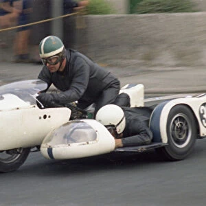 Bill Lomas & Conrad Money (Windrick BSA) 1970 500 Sidecar TT