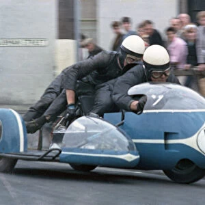 Siegfried Schauzu & Horst Schneider (BMW) 1966 Sidecar TT