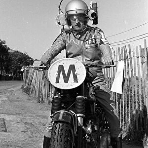 Travelling marshal Alan Kipper Killip (Triumph) 1973 TT