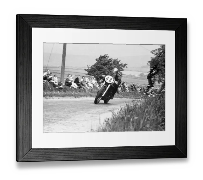 Framed Print : Geoff Duke (Norton) 1951 Senior TT Framed Print : Geoff Duke (Norton) 1951 Senior TT