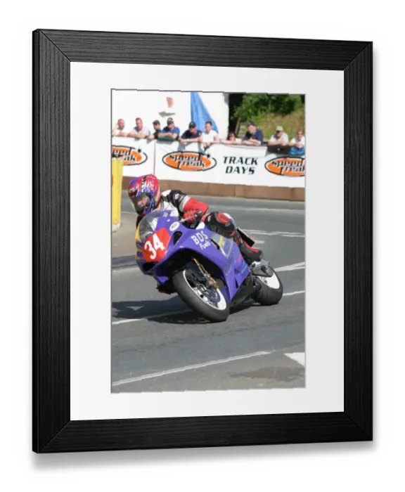 Framed Print : Alan Bud Jackson (Suzuki) 2003 Production 1000 TT