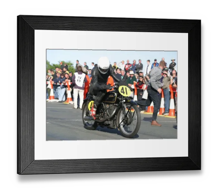 Framed Print : Grahame Rhodes (Velocette); 2003 Classic Parade Lap Framed Print : Grahame Rhodes (Velocette); 2003 Classic Parade Lap