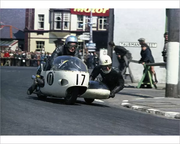 Pip Harris and John Thornton (BMW) 1967 Sidecar TT