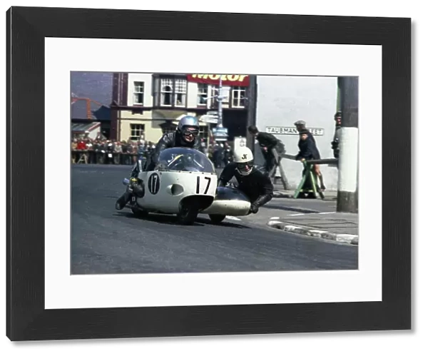 Pip Harris and John Thornton (BMW) 1967 Sidecar TT