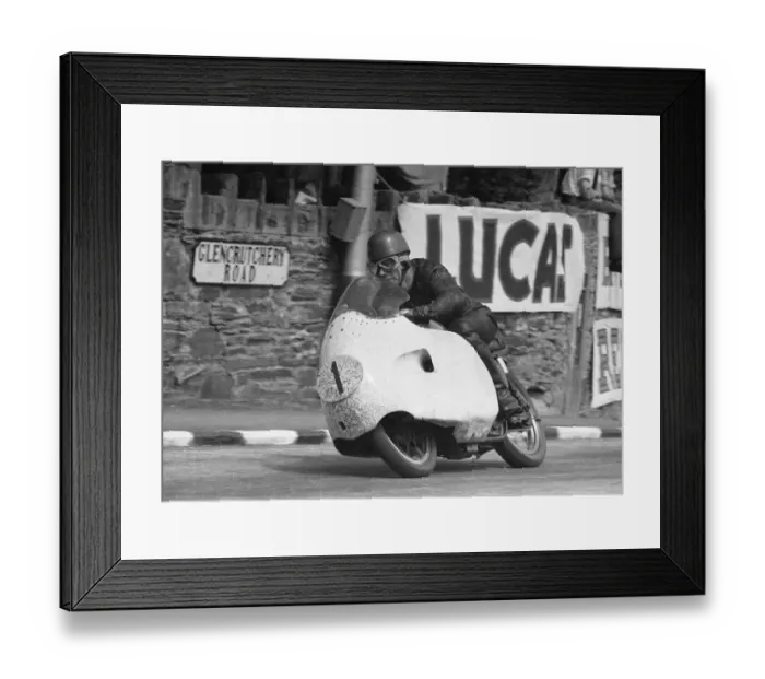 Framed Print : Jack Brett (Norton) 1957 Senior TT Framed Print : Jack Brett (Norton) 1957 Senior TT