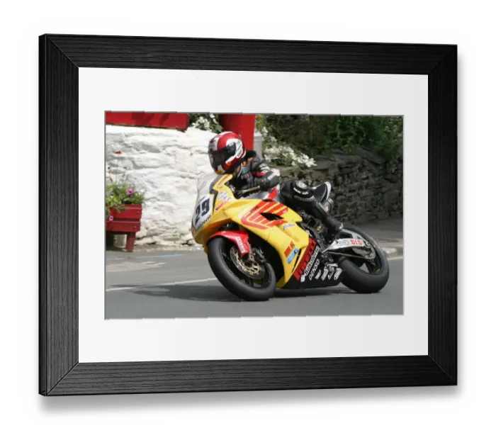 Framed Print : Jun Maeda (Honda) 2005 Formula One TT