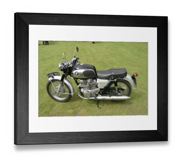 Framed Print : The Black Bomber; Honda 450 Framed Print : The Black Bomber; Honda 450
