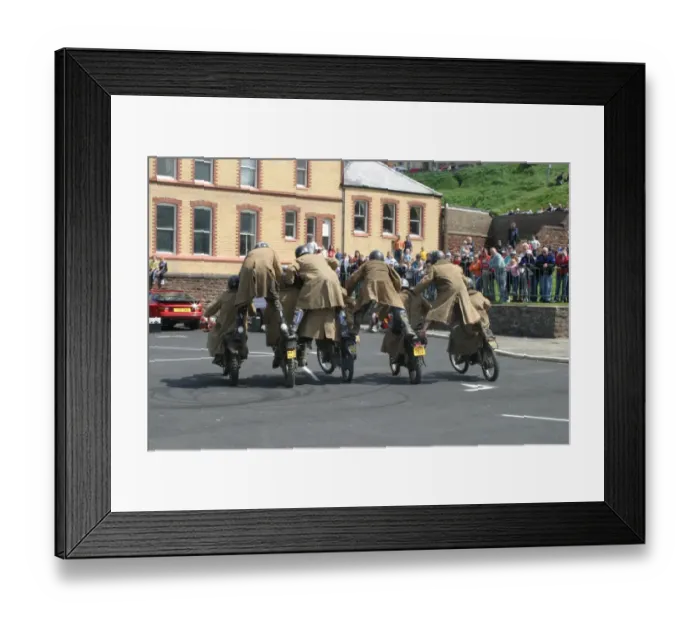 Framed Print : The Purple Helmets 2005 TT