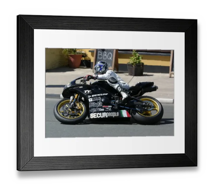 Framed Print : Alessio Corradi (Triumph) 2008 Supersport TT Framed Print : Alessio Corradi (Triumph) 2008 Supersport TT