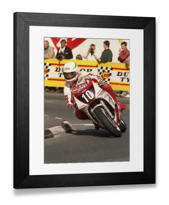 Framed Print : Barry Woodland (Yamaha) 1990 Supersport 400 TT Framed Print : Barry Woodland (Yamaha) 1990 Supersport 400 TT