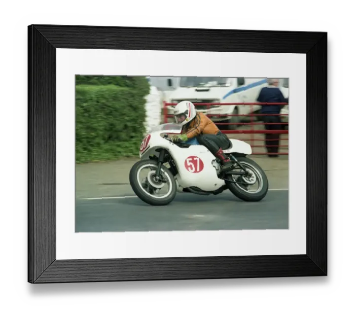 Framed Print : Derek Wood (Triumph) 1983 Formula One TT Framed Print : Derek Wood (Triumph) 1983 Formula One TT
