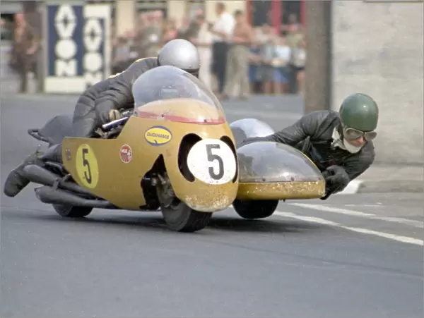 Bill Currie & Frank Kay (G. M. S. ) 1970 Sidecar 750 TT
