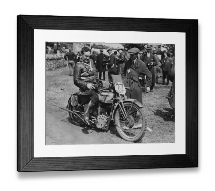Framed Print : Stanley Woods (Norton) 1927 TT Framed Print : Stanley Woods (Norton) 1927 TT