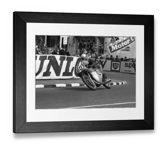 Framed Print : Pat Walsh (MV) 1966 Ultra Lightweight TT