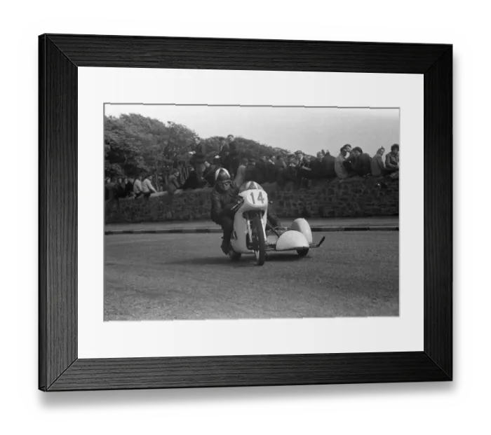 Framed Print : Ernest Walker & Jim Bollington (WRB Triumph) 1959 Sidecar TT Framed Print : Ernest Walker & Jim Bollington (WRB Triumph) 1959 Sidecar TT