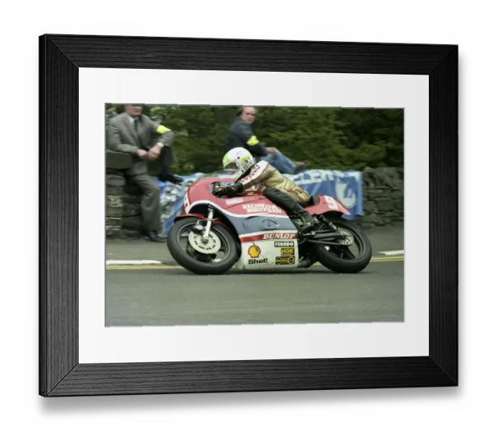 Framed Print : Alex George at Quarter Bridge; 1979 Formula One TT Framed Print : Alex George at Quarter Bridge; 1979 Formula One TT