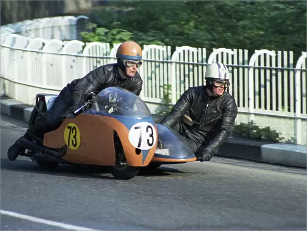 Campbell Smith & Bob Steele (BSA) 1969 750cc Sidecar TT