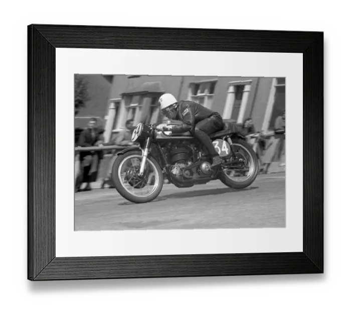 Framed Print : Don Tickle (Norton) 1957 Senior TT Framed Print : Don Tickle (Norton) 1957 Senior TT