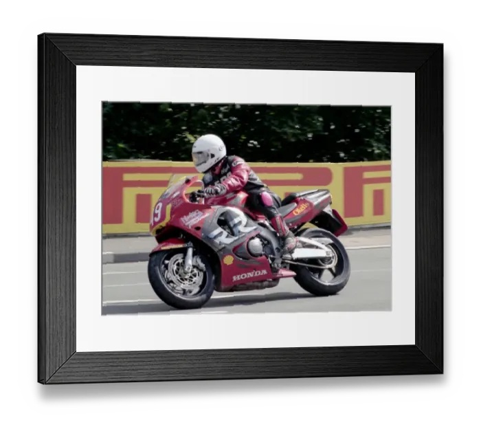 Framed Print : Hugh Reynolds (Honda) 1998 Production TT Framed Print : Hugh Reynolds (Honda) 1998 Production TT