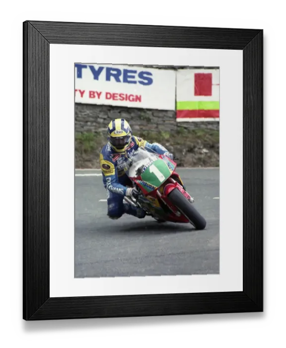Framed Print : Ian Simpson (Yamaha) 1994 Junior TT
