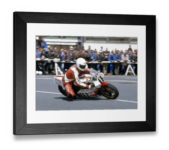 Framed Print : Johnny Rea (Yamaha) 1986 Formula Two TT Framed Print : Johnny Rea (Yamaha) 1986 Formula Two TT