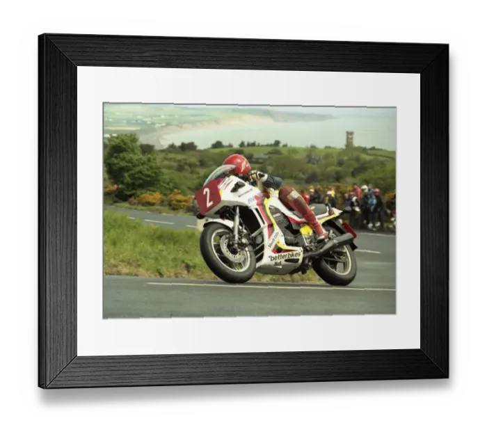 Framed Print : Howard Selby (Kawasaki) 1985 Production C TT Framed Print : Howard Selby (Kawasaki) 1985 Production C TT