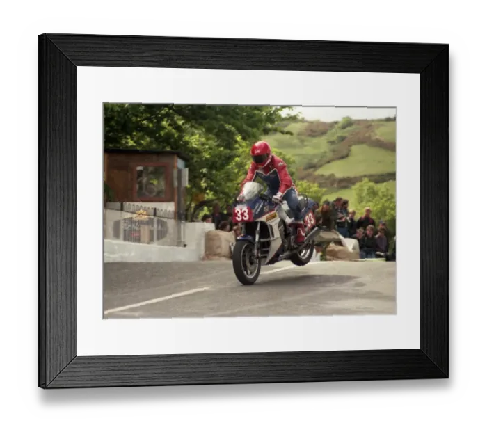 Framed Print : Toni Rechberger (Kawasaki) 1985 Production C TT Framed Print : Toni Rechberger (Kawasaki) 1985 Production C TT