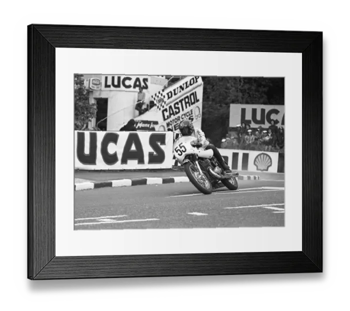 Framed Print : Danny Shimmin (Suzuki) 1973 Production TT Framed Print : Danny Shimmin (Suzuki) 1973 Production TT