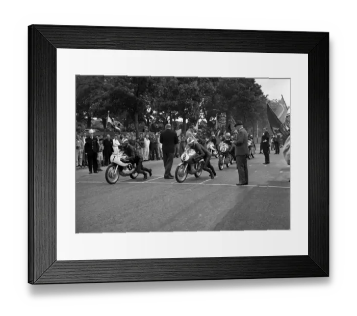 Framed Print : Phil Read (Yamaha) and Frank Perris (Suzuki) 1965 Ultra Lightweight TT Framed Print : Phil Read (Yamaha) and Frank Perris (Suzuki) 1965 Ultra Lightweight TT
