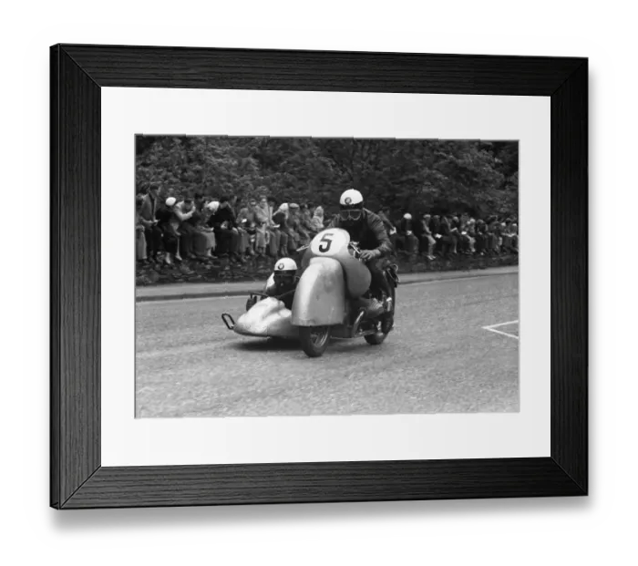 Framed Print : Walter Schneider & Hans Strauss (BMW) 1955 Sidecar TT Framed Print : Walter Schneider & Hans Strauss (BMW) 1955 Sidecar TT