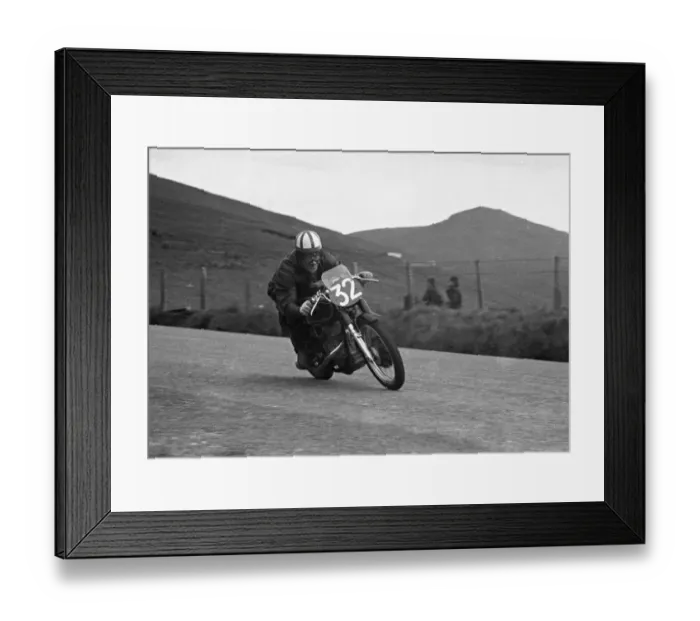 Framed Print : Llewellyn Ranson (AJS) 1953 Junior TT Framed Print : Llewellyn Ranson (AJS) 1953 Junior TT