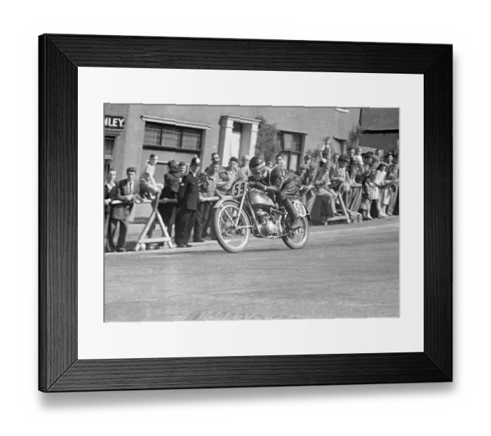 Framed Print : Charlie Salt (BSA) 1951 Ultra Lightweight TT Framed Print : Charlie Salt (BSA) 1951 Ultra Lightweight TT