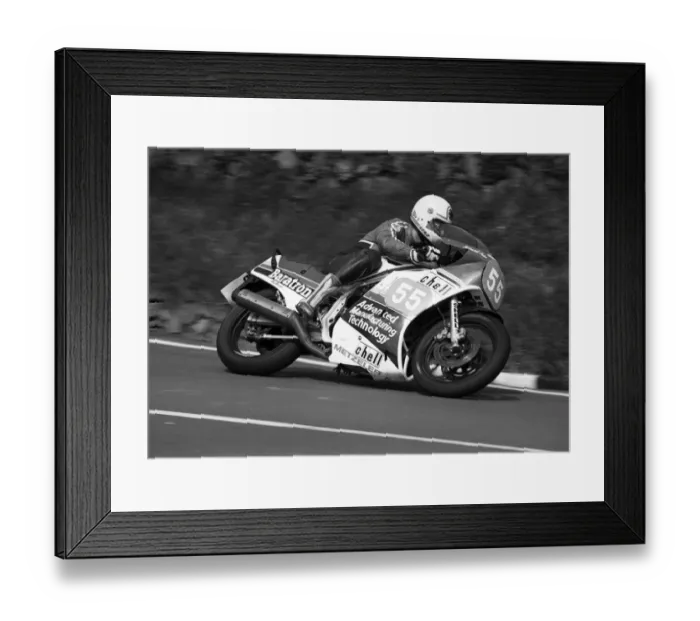 Framed Print : Richard Rose (Suzuki) 1986 Production B TT Framed Print : Richard Rose (Suzuki) 1986 Production B TT