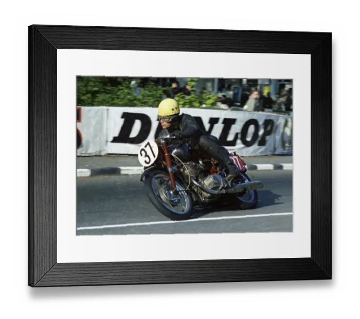 Framed Print : Tony Dunnell (Honda) 1967 Production 500cc TT Framed Print : Tony Dunnell (Honda) 1967 Production 500cc TT