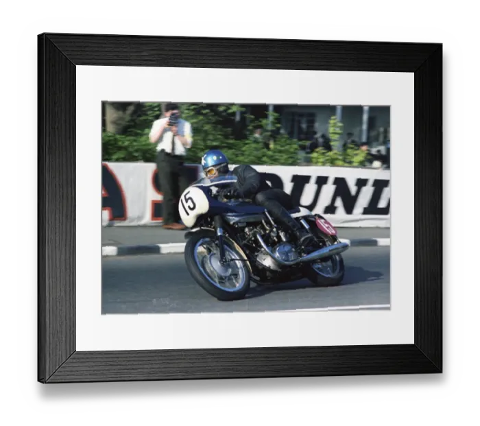 Framed Print : Jan Strijbis (Triumph) 1967 Production 750cc TT Framed Print : Jan Strijbis (Triumph) 1967 Production 750cc TT