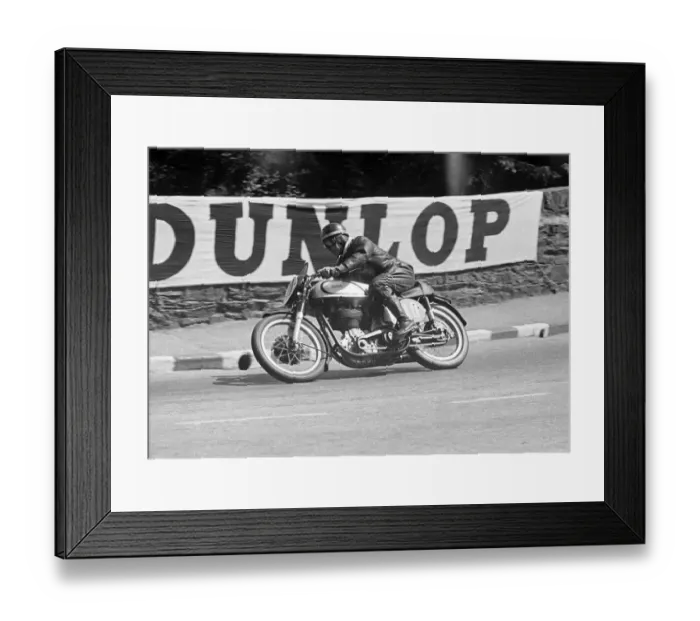 Framed Print : Len Perry (Norton) 1951 Senior TT Framed Print : Len Perry (Norton) 1951 Senior TT