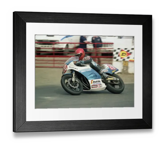 Framed Print : Rob McElnea (Suzuki) 1983 Formula One TT Framed Print : Rob McElnea (Suzuki) 1983 Formula One TT