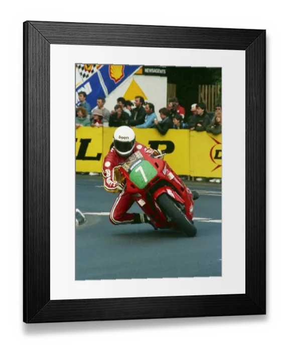 Framed Print : Dave Leach (Yamaha) 1988 Production C TT Framed Print : Dave Leach (Yamaha) 1988 Production C TT