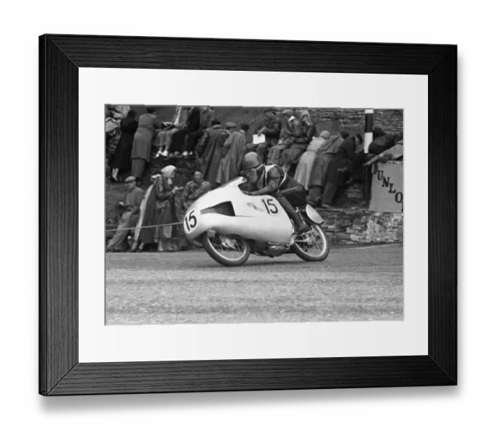 Framed Print : Giuseppe Lattanzi (Mondial) 1955 Ultra Lightweight TT Framed Print : Giuseppe Lattanzi (Mondial) 1955 Ultra Lightweight TT