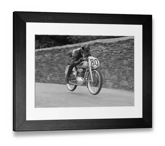 Framed Print : Cromie McCandless (Mondial) 1952 Ultra Lightweight TT Framed Print : Cromie McCandless (Mondial) 1952 Ultra Lightweight TT
