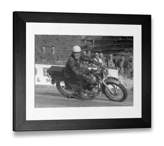 Framed Print : Travelling Marshal Jimmie Linskey (Triumph) 1956 TT Framed Print : Travelling Marshal Jimmie Linskey (Triumph) 1956 TT