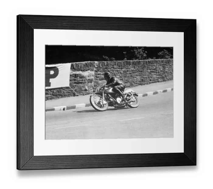 Framed Print : Fergus Anderson (Guzzi) 1951 Lightweight TT Framed Print : Fergus Anderson (Guzzi) 1951 Lightweight TT