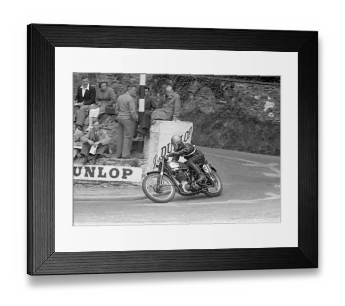 Framed Print : Ted Kempson (Norton) 1950 Senior Clubman TT Framed Print : Ted Kempson (Norton) 1950 Senior Clubman TT